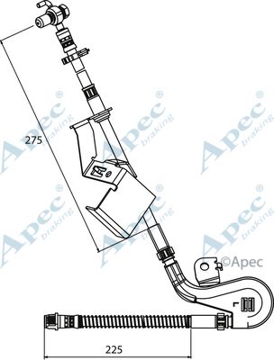 APEC BRAKING Bremžu šļūtene HOS3906